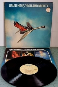 URIAH HEEP High And Mighty *ORIGINAL UK PRESS BRONZE* Vinyl LP & Inner ~ VG+/VG - Picture 1 of 6
