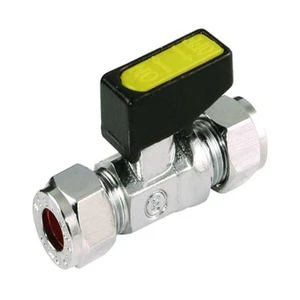 10mm Straight Mini Ball Valve Compression for Water Gas and Oil - Imagen 1 de 2