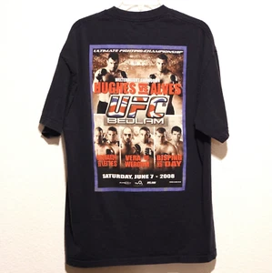 UFC 85 Event Promo T-Shirt Men's XL Navy Blue Hughes v Alves London 2008 Rare - Picture 1 of 8
