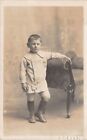 Young Boy Lad Chair Couch Studio Postcard (C198)