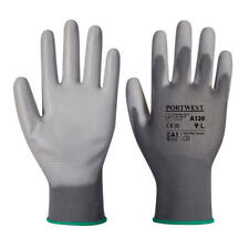 12 x Portwest A120 Colourful Nylon PU Palm Coated Work Wear Gardening DIY Gloves