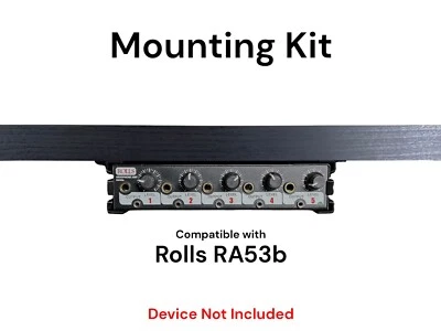 Desk Mount Kit for Rolls RA53b Amp - Under Desk Mount Brackets with Reversible - Image 1 of 4