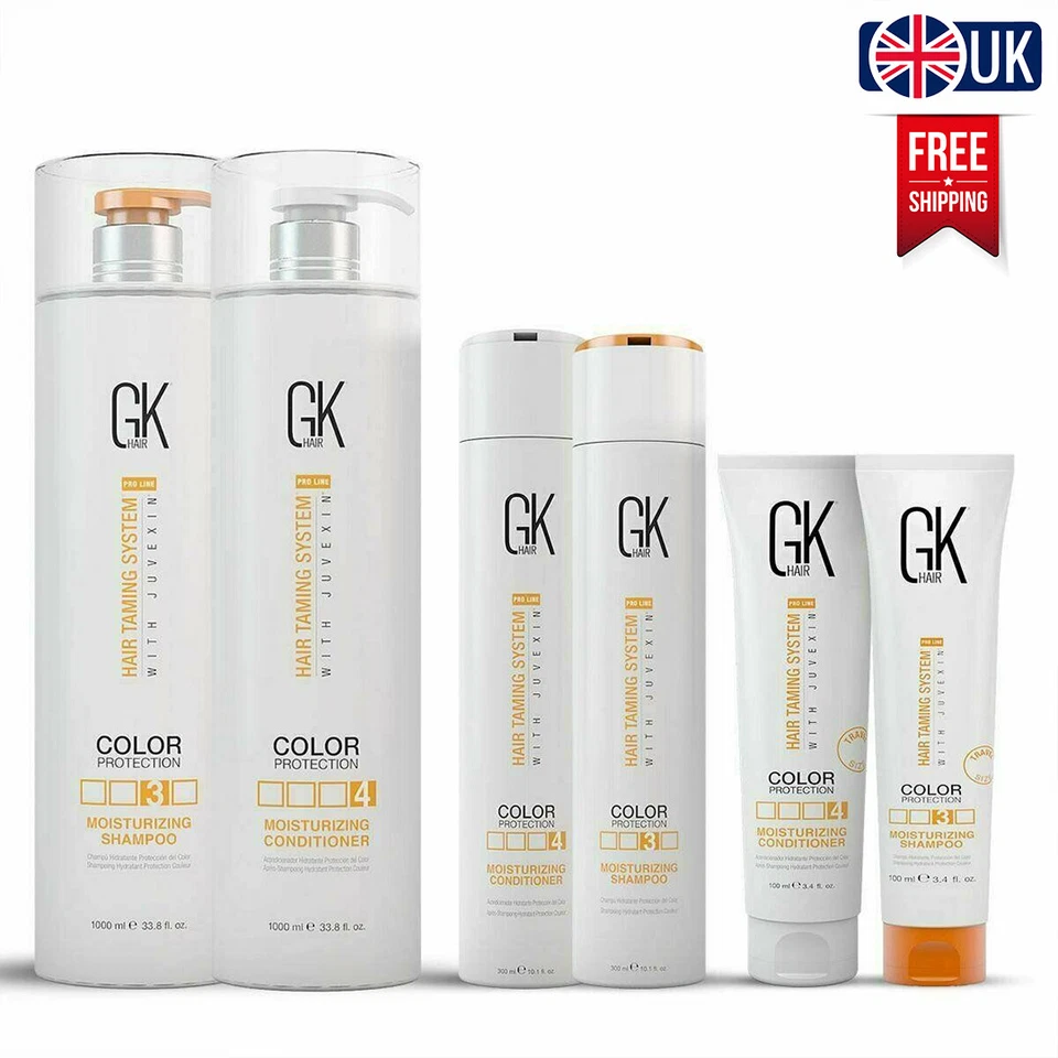 GK Hair Moisturizing Shampoo & Conditioner Set - For Dry, Damage, Frizzy Hair