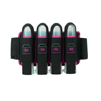 New Empire Paintball Omega 4 Pod Harness / Pack - Black with Pink - Image 1 of 2