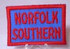 Vintage Norfolk Southern Railroad Blue & Red Patch 2 1/2 x 1 1/2
