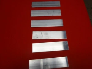6 Pieces 1/8" X 1 1/2" ALUMINUM 6061 FLAT BAR 6" long - Picture 1 of 3