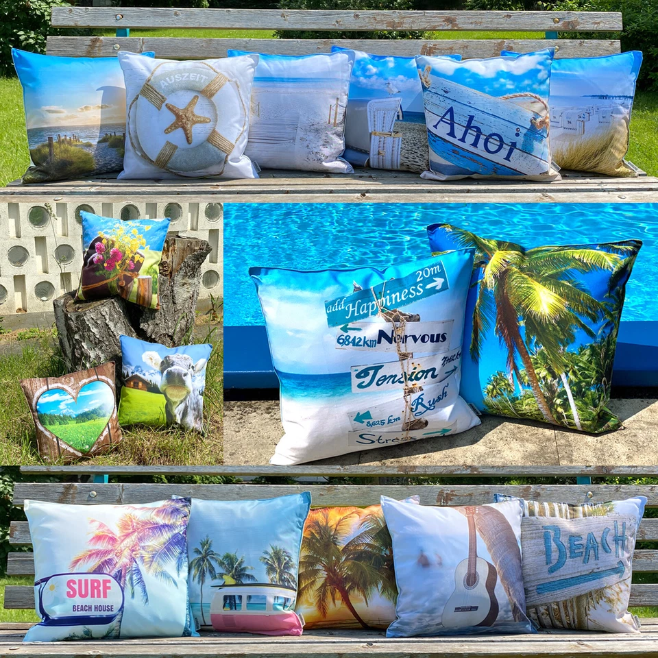 heimtexland ® Outdoorkissen Lotus Effekt 45x45 Garten Outdoor Deko Kissen Typ742