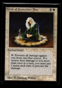 MRM ENGLISH Circle of Protection: Blue NM MTG magic BETA - Imagen 1 de 2