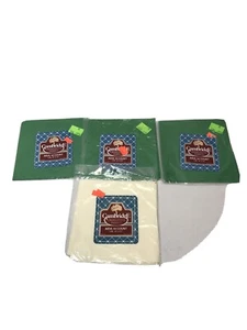 Lot Of 4 Cross Stitch Aida Cloth Fabric Sealed Packs Vtg Green/white M NOS - Picture 1 of 7