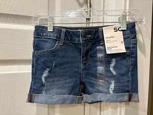 New Girl's SO Shortie Mid Rise Shorts, Size 8 - Picture 1 of 3