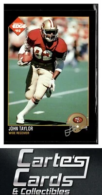 John Taylor 1992 Collector's Edge #157 San Francisco 49ers - Image 1 of 2