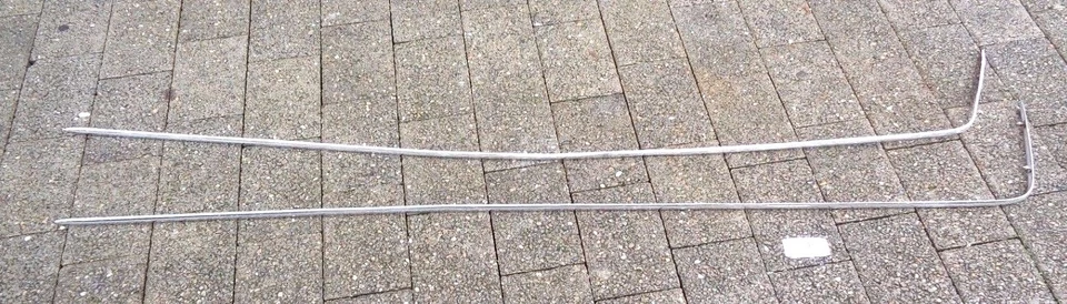 Opel Rekord P2 2trg. Coupe Zierleiste Chrom Seitenwand hinten rechts links Set - Bild 1 von 4