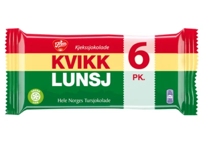 6 x Norwegian Milk Chocolate Kvikk Lunsj from Freia 47 grams - Made since 1937 - Image 1 of 4