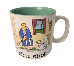 VTG Jim Benton Coffee Tea Mug Cup Golf Shot Funny Rude Joke Office Gift - Picture 1 of 2