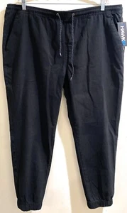 Tony Hawk Men 3x Stretch Black Joggers Comfort, Soft Fabric, All Seasons NWT - Picture 1 of 7