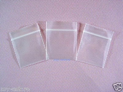 500 THICK Reclosable Zipper Clear Poly Storage Bags 4 Mil_1.5" x 2"_40 x 50mm - Image 1 of 4