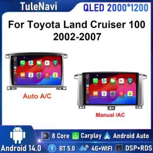 Reproductor GPS radio coche CarPlay para Toyota LC100 Land Cruiser 100 LC 100 2002-2007 - Imagen 1 de 45
