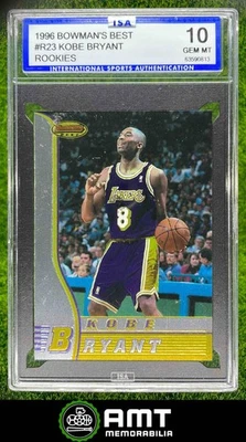 63590813 1996-97 Bowman's Best #R23 Kobe Bryant Los Angeles Lakers ISA 10 - Image 1 of 3