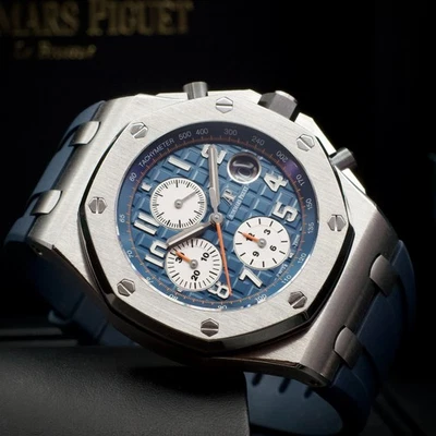 Audemars Piguet AP Royal Oak Offshore Navy Chronograph 42mm Blue Dial 26470ST - Image 1 of 4