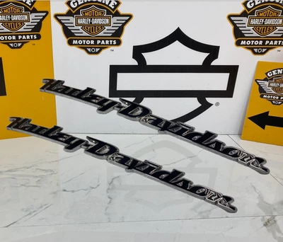 OEM Harley Touring Deluxe Softail Dyna Fuel Gas Tank Emblems - Image 1 of 4