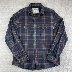 Camisa Woolrich X Abercrombie & Fitch Para Hombre M Franela Pesada Azul Oscuro Abotonada - Imagen 1 de 18