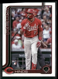 2025 Topps #217 Rece Hinds Cincinnati Reds Rookie - Picture 1 of 2