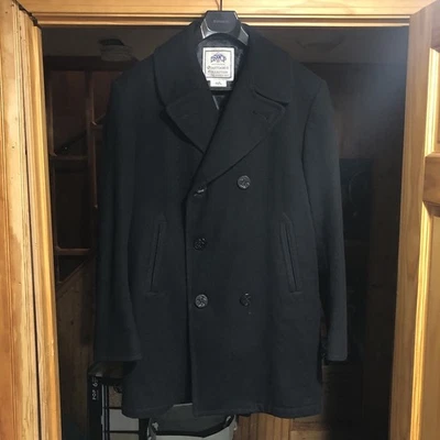 DSCP Quarterdeck Collection Peacoat Mens 42L Navy Wool Military Coat Classic - Image 1 of 4