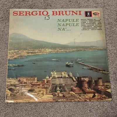 Sergio Bruni – Napule, Napule, Na'... Lp Vinyl QELP 8120 Italy Import 1965 - Image 1 of 4