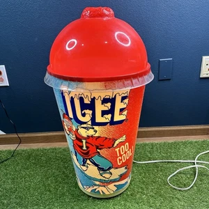 Icee Light Up Cup Oso Polar Slushie Pantalla Anuncio DAÑO MIRAR LEER** - Imagen 1 de 17