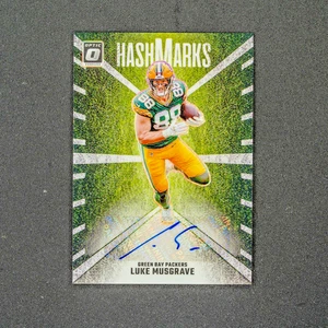 2024 Panini Donruss Optic HashMarks Luke Musgrave Autograph #HM-LME Green Bay - Picture 1 of 3