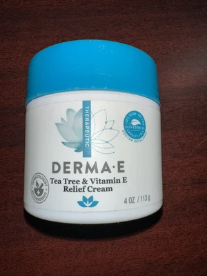Derma E Árbol de Té Vitamina E Crema Antiséptica 4 OZ 113 g Libre de Crueldad | Nuevo Foto 1 de 2