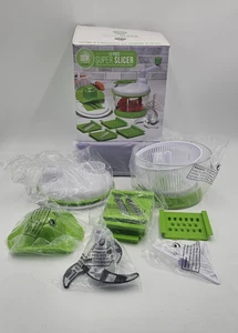 Cook Works 13 Piece Super Slicer Chop Manual Food Processor Grater Slicer + More - Picture 1 of 11