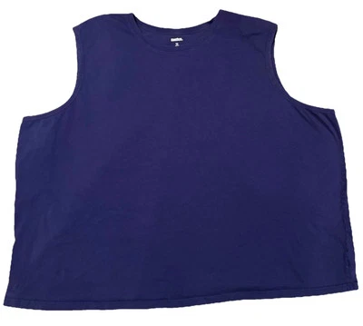 Camiseta sin mangas usada en excelente estado azul marino talla King 8XL Muscle para hombre Foto 1 de 4