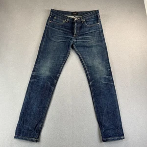 A.P.C. Pantalones de mezclilla Petit nuevos estándar para hombre 28 ribete calce ajustado desgastados - Imagen 1 de 23