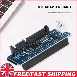 3.5in HDD PATA IDE to SATA Adapter Card Serial Parallel Converter with Cable - Afbeelding 1 van 8
