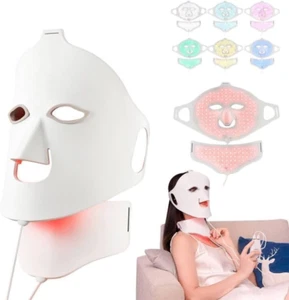 LED Face Light Therapy Mask with Remote Control, Red Light Therapy Mask for Face - Picture 1 of 13