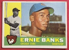 1960 Topps Ernie Banks #10 Chicago Cubs HOF