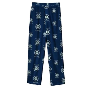 Outerstuff Seattle Mariners MLB Boys' Youth Team Color Sleepwear Pant, Navy - Picture 1 of 3