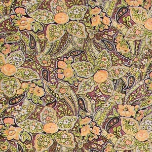 Wyoming Traders Wild Rag Calico Green Paisley Silk Western Scarf - 34.5" - Bild 1 von 2