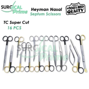 Heyman Nasal Septum Scissors TC Super Cut Best Quality Bone Scissors Set - Picture 1 of 3