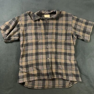 Eagle Earth Sportswear, Single Needle, Tailoring Flannel Short Sleeve Vintage - Picture 1 of 17