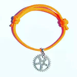 Bike Gear Bracelet for Bicycle Riders, and Cyclist Great Gift, Cog Charm - Picture 1 of 7