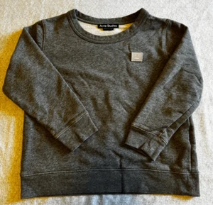 Acne Studios Size 8-10 Medium Face Patch Crewneck Sweater Kids Youth - Picture 1 of 5
