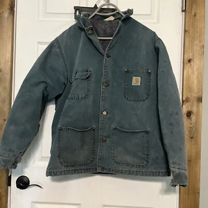 Chaqueta Carhartt Vintage Edredón Forrado Envejecido Tareas Hombres Pecho 50 Brazos 24 28 L - Imagen 1 de 7