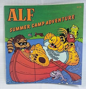 Vtg 1987 ALF Summer Camp Adventure Checkerboard Press Soft Cover Children's Book - Picture 1 of 4