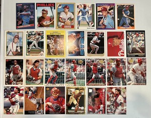 Unique 26 Card Darren Daulton Lot w Inserts + Early Year Cards! Phillies NRMT