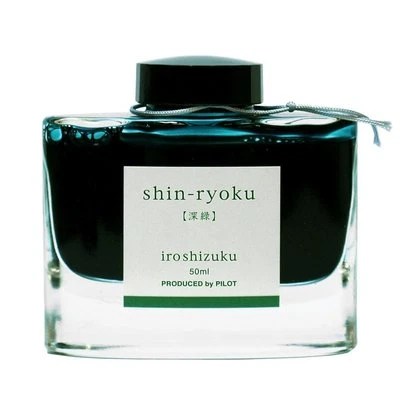 Pilot JAPÓN Namiki pluma estilográfica tinta 50 ml iroshizuku Shin-Ryoku TINTA-50-SHR verde Foto 1 de 3