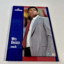 🔥🔥🔥1991-92 FLEER WES UNSELD #209/3-D Wrapper Redemption Card on Acrylic