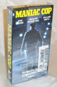 FACTORY SEALED Maniac Cop VHS 1990 Tom Atkins - Picture 1 of 4