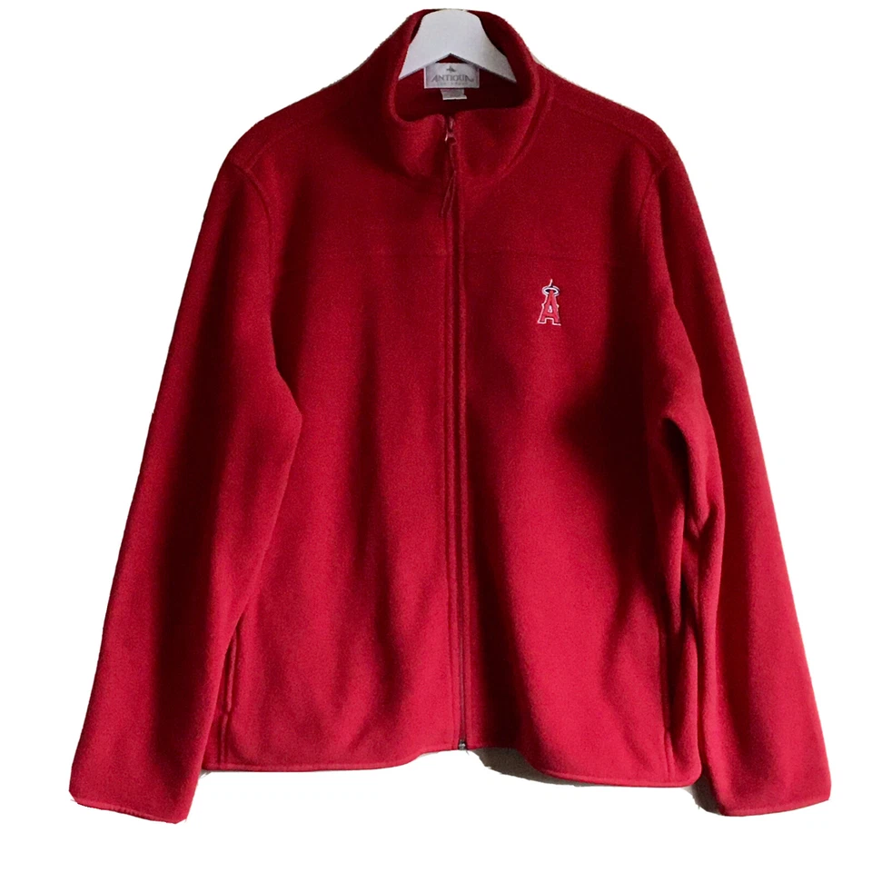 Suéter para mujer ANTIGUA Los Angeles Angels polar cremallera frontal cosido logotipo XL Foto 1 de 4